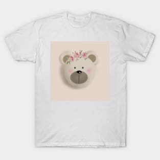 Kawai Bear - Beige Color T-Shirt